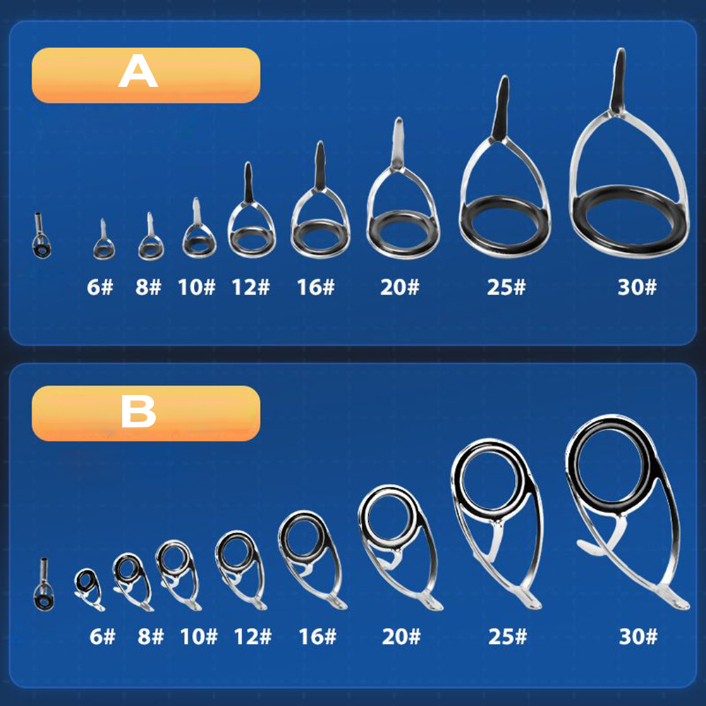 Fishing Rod Tip Replacement - 9 шт., набор керамических направляющих для
