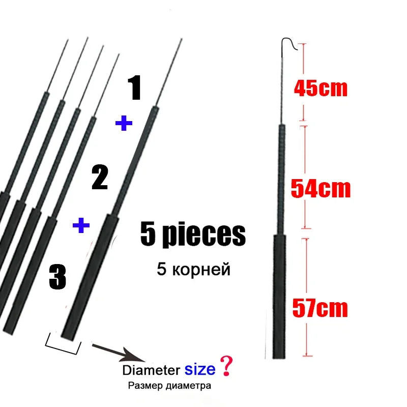 4,1 мм-6,4 мм, 5 шт., наконечн – обзор и цена Fishing Rod Tip Replacement
