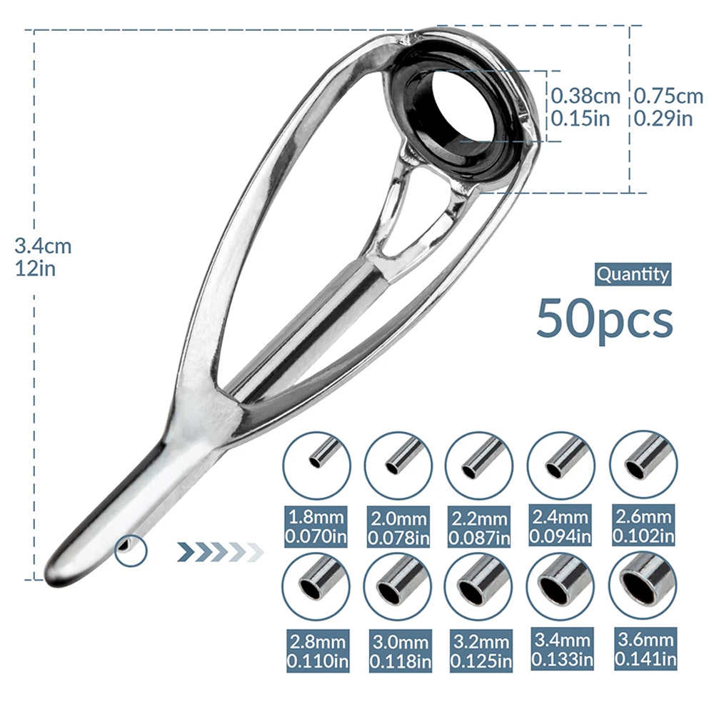 THKFISH 50 шт., направляющие д – обзор и цена Fishing Rod Tip Replacement