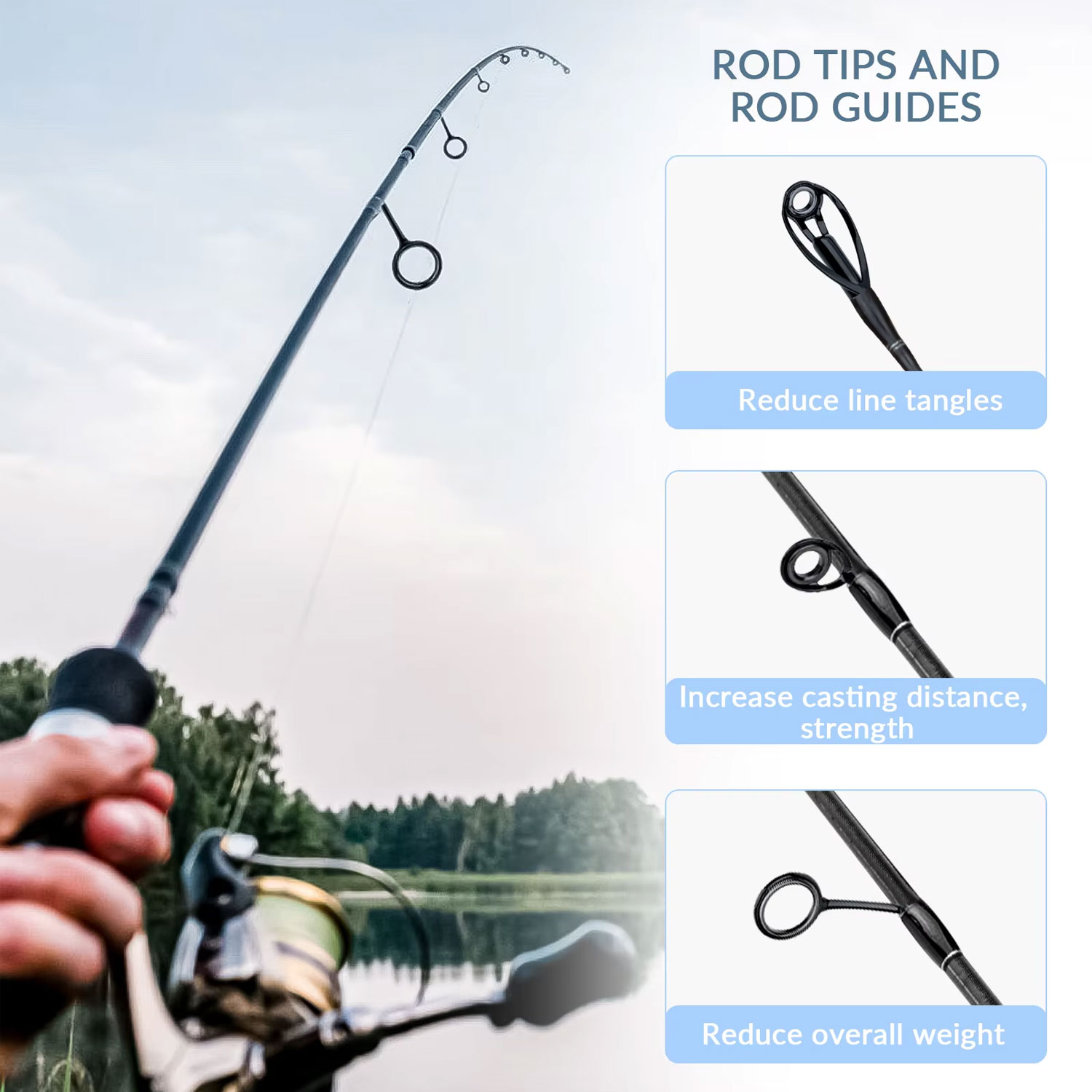 Набор колец для удочек из нерж – обзор и цена Fishing Rod Tip Replacement