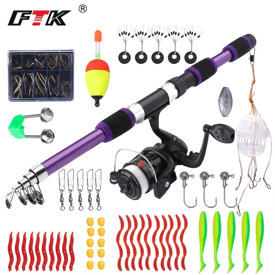 FTK 1,8 м портативная спиннинг – обзор и цена Fishing Rod Carbon Fiber