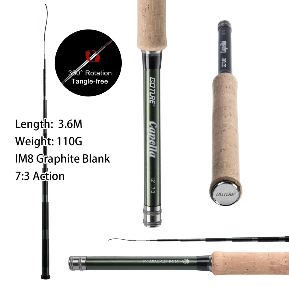 Удочка Goture 12FT Classical T – обзор и цена Fishing Rod Carbon Fiber